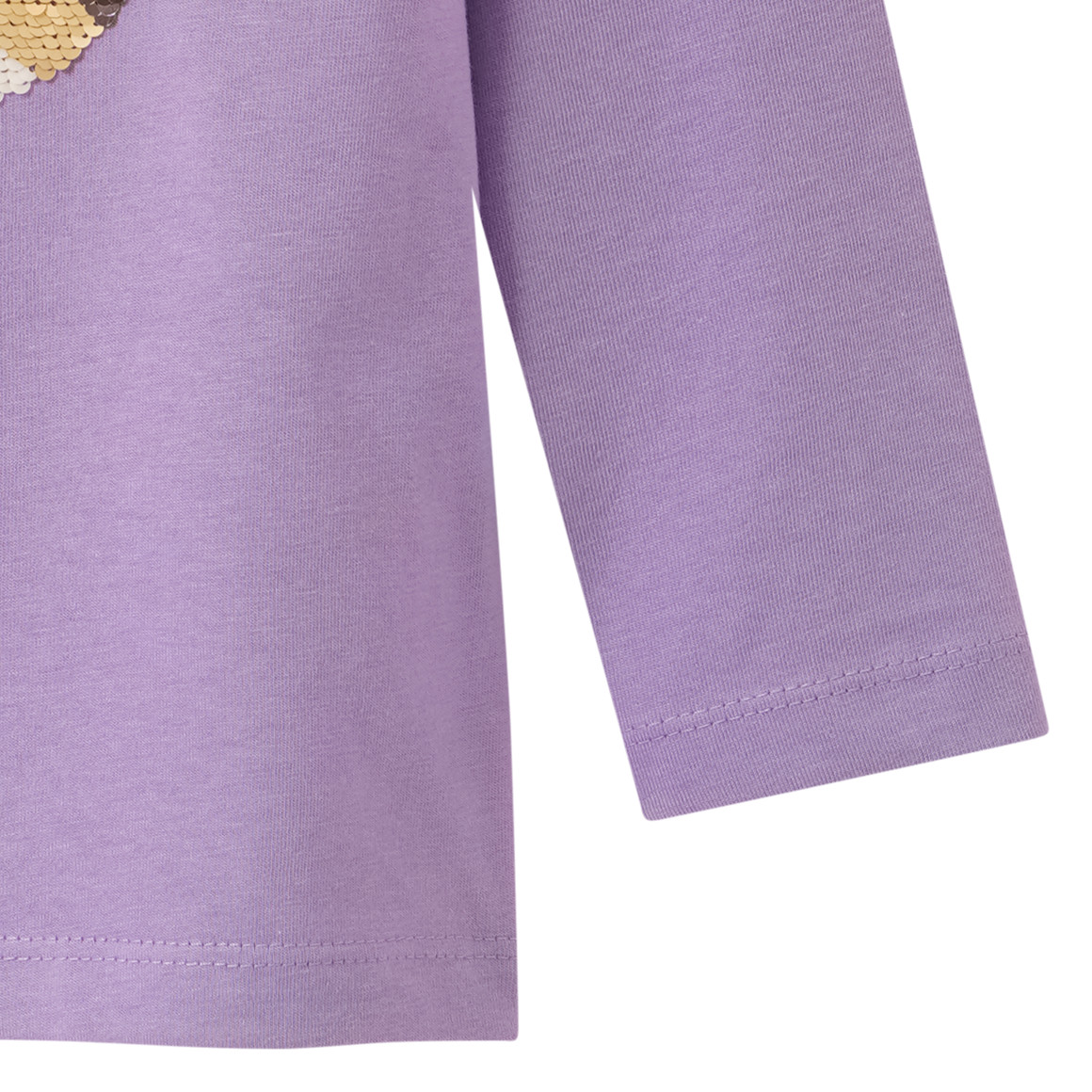 Mädchen Langarmshirt mit Wendepailletten