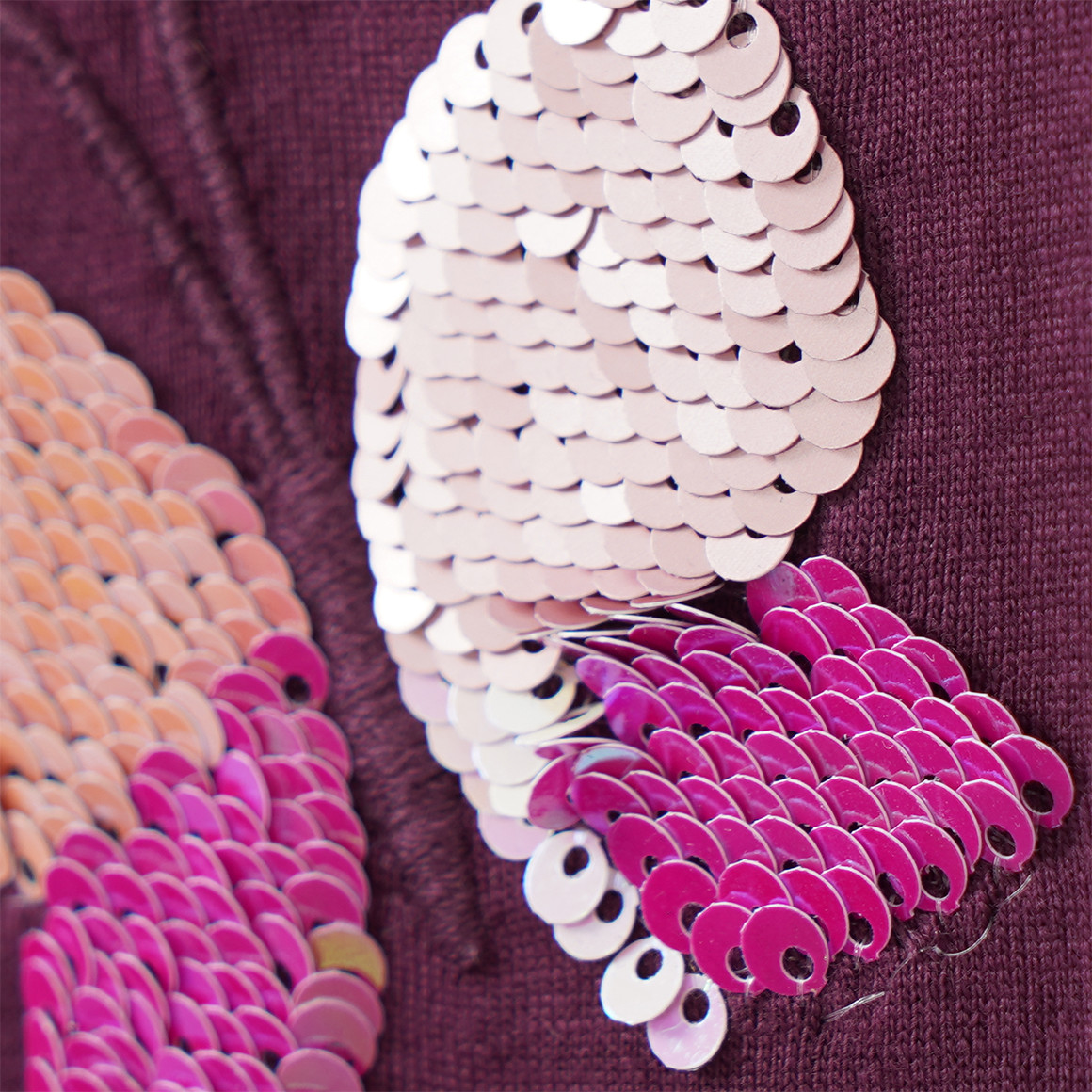 Mädchen Langarmshirt mit Wendepailletten