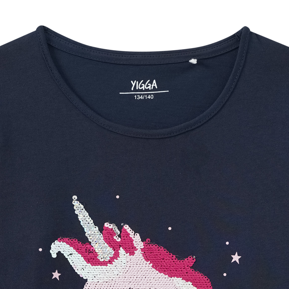 Mädchen Langarmshirt mit Wendepailletten