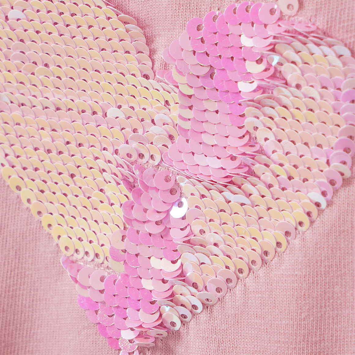 Mädchen Langarmshirt mit Wendepailletten