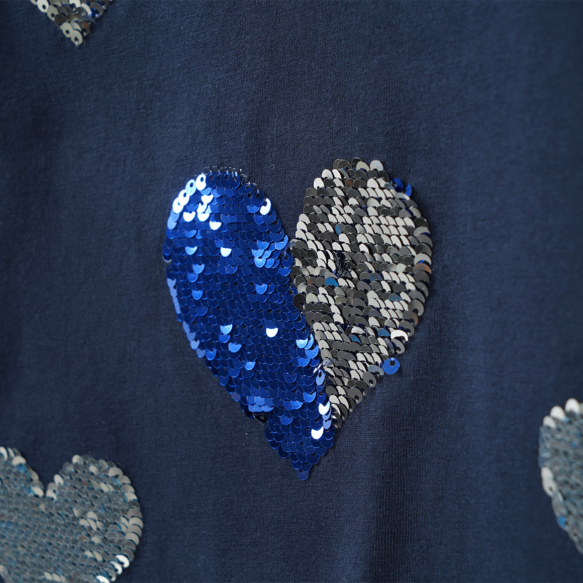 Mädchen Langarmshirt mit Wendepailletten