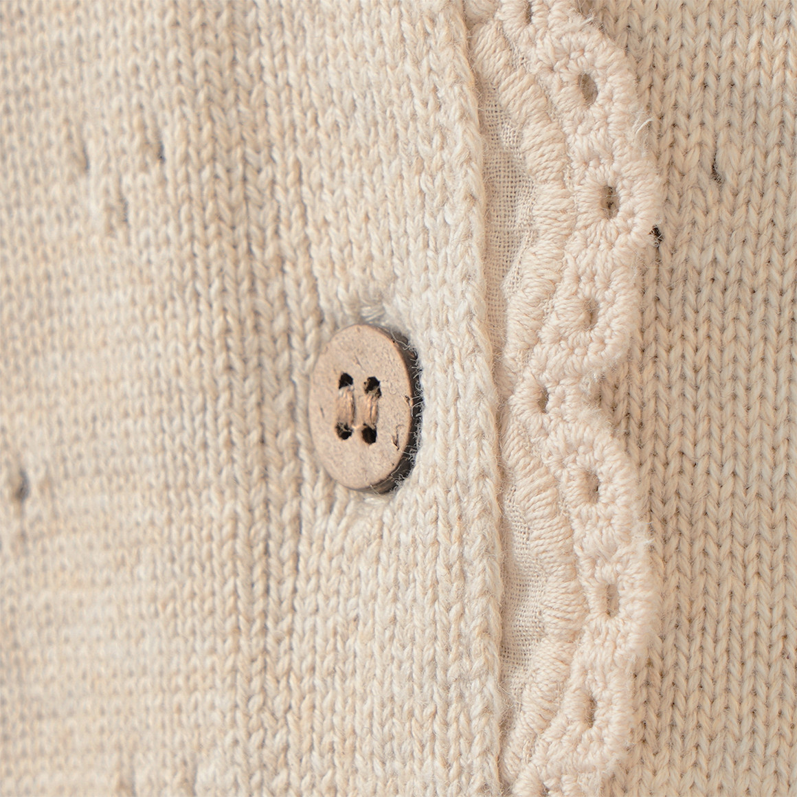 Baby Strickjacke mit Ajour-Muster