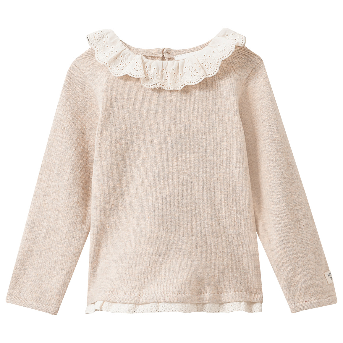 Baby Strickpullover mit Kragen