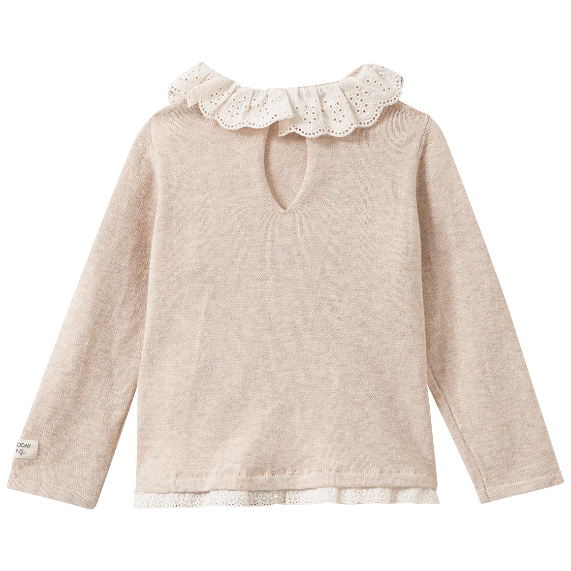 Baby Strickpullover mit Kragen