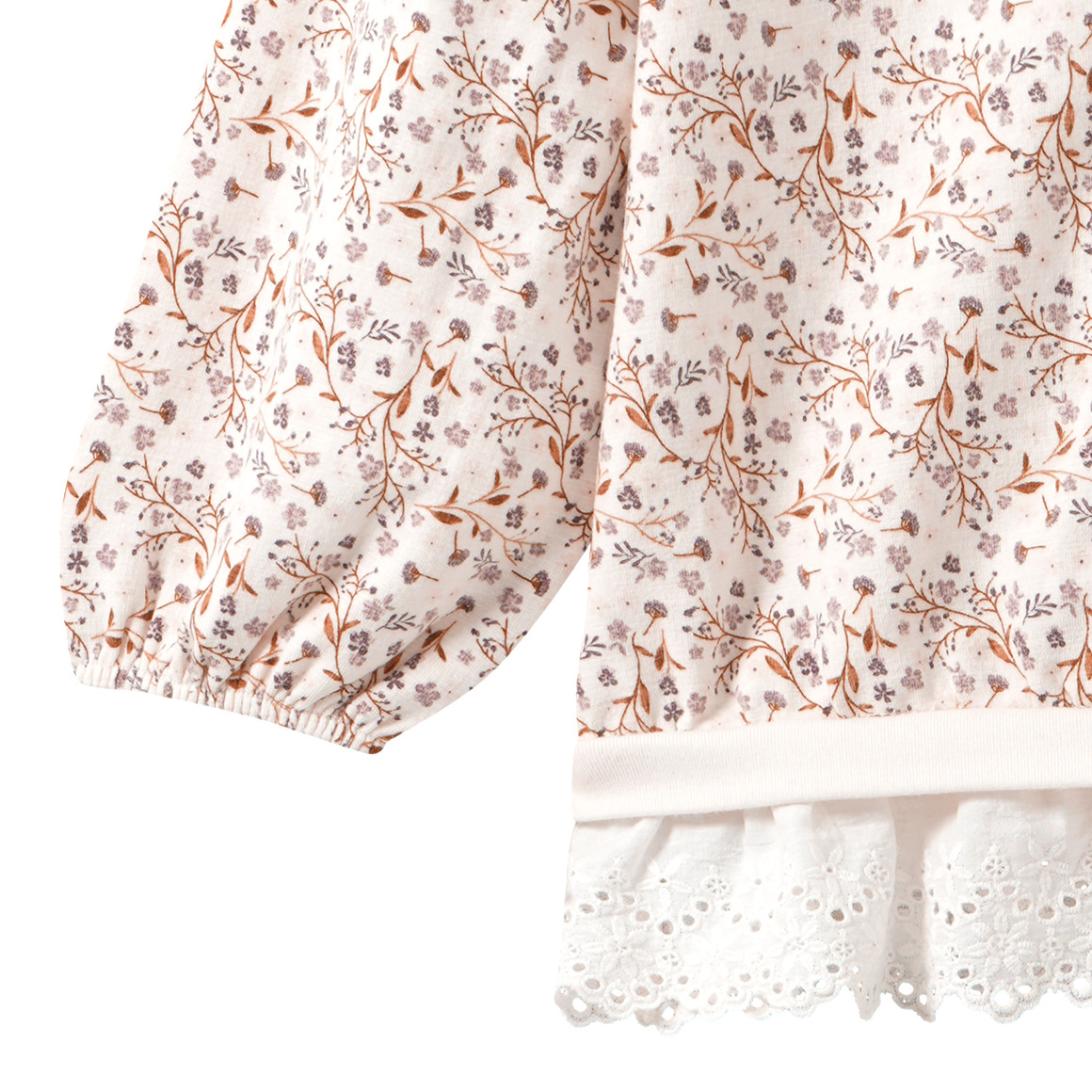 Baby Sweatshirt mit Blümchen