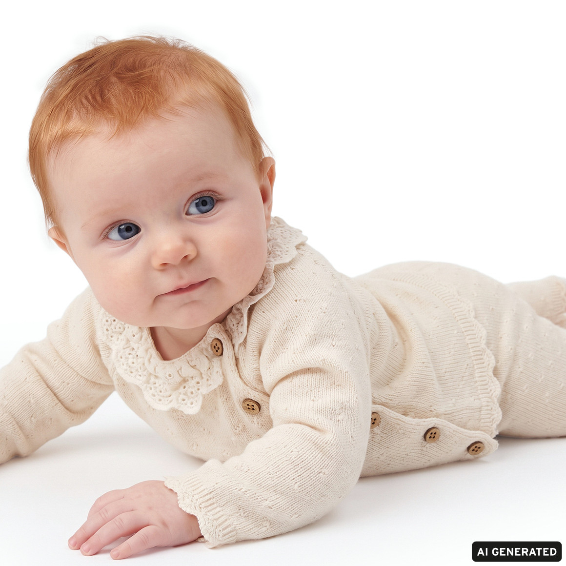 Newborn Set mit Strickjacke und Strickhose