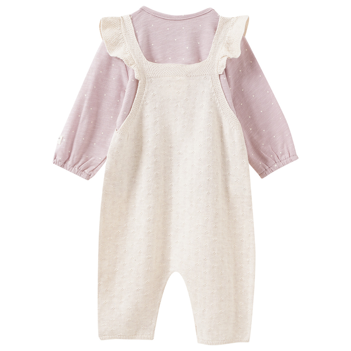 Newborn Set mit Strickoverall und Shirt