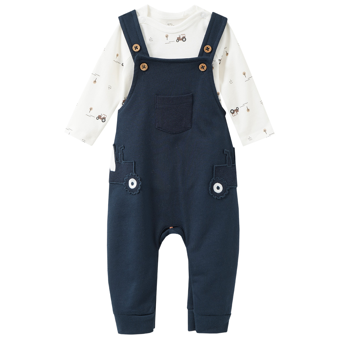 Baby Set mit Trecker-Motiv