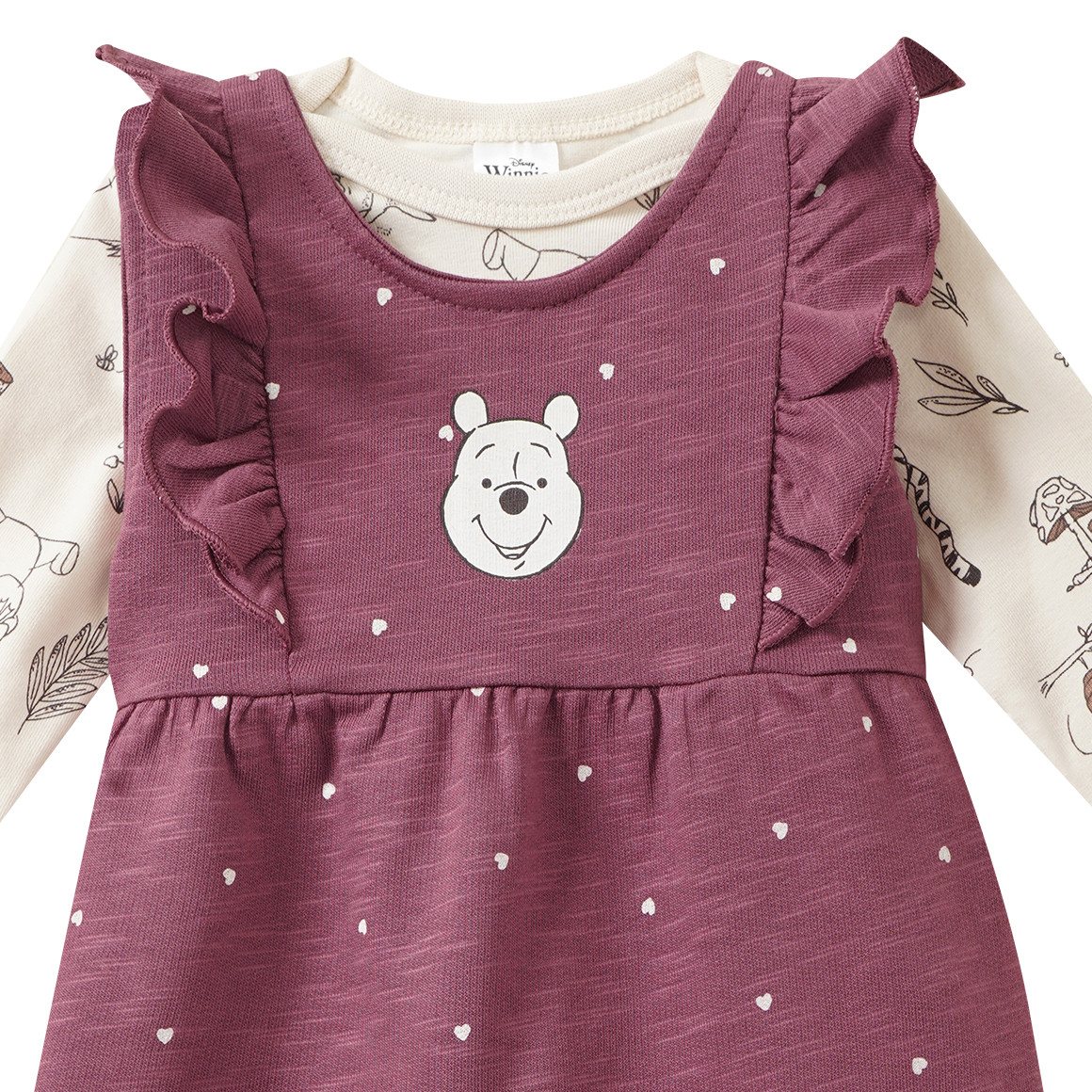 Winnie Puuh Set mit Langarmshirt und Overall