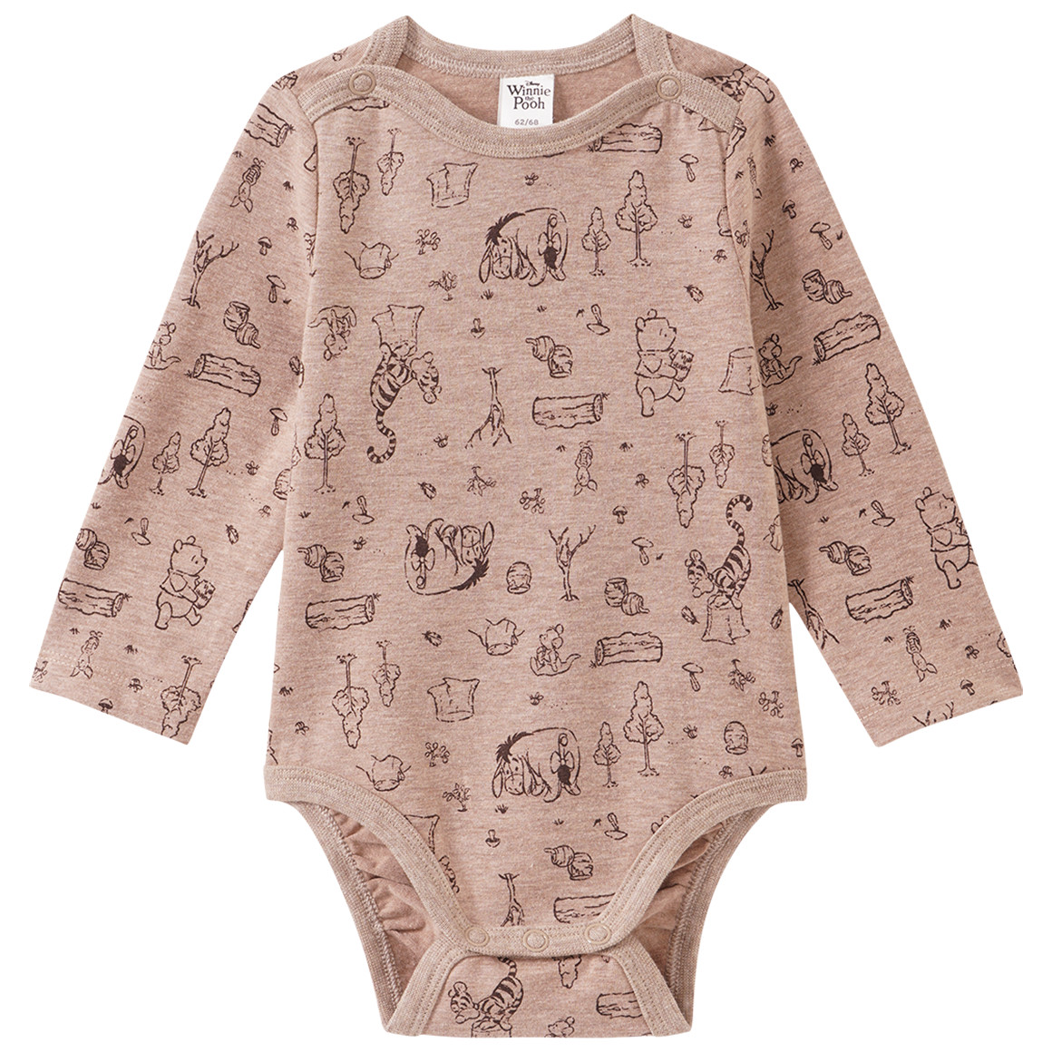 Winnie Puuh Langarmbody mit Allover-Print