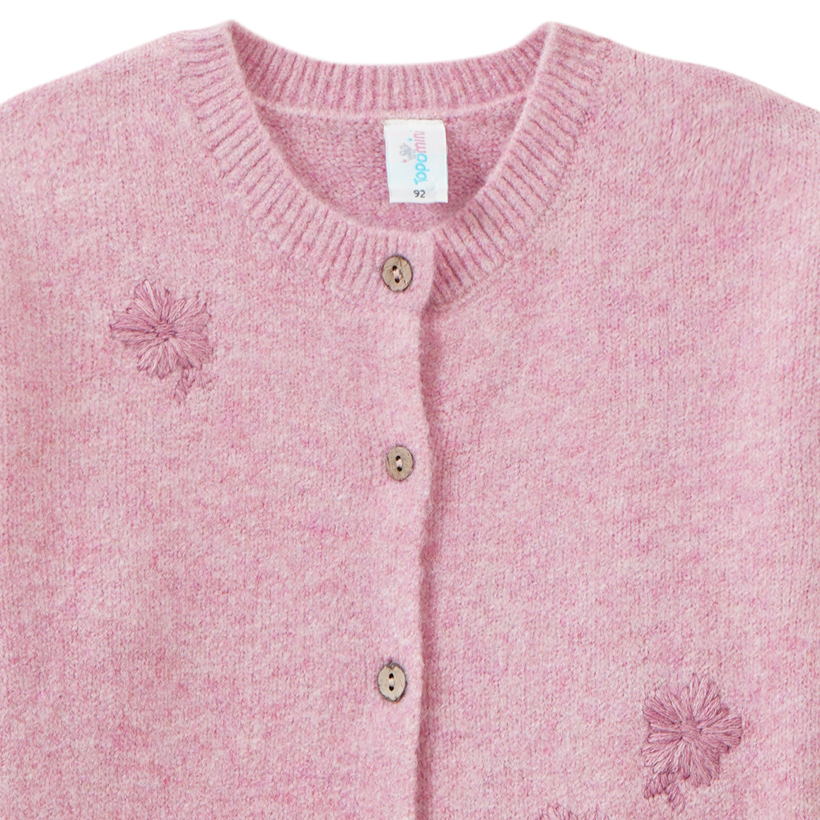 Baby Strickjacke mit Stickerei