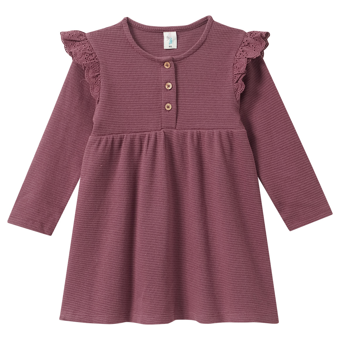 Baby Kleid mit Waffelstruktur