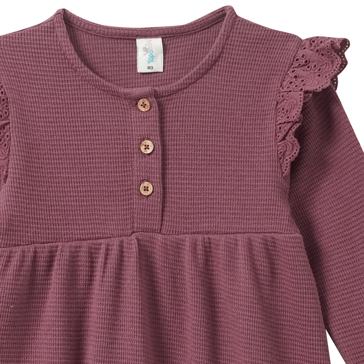 Baby Kleid mit Waffelstruktur