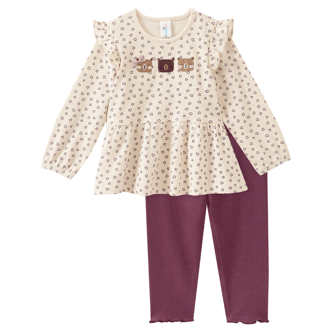 Baby Set mit Langarmshirt und Leggings