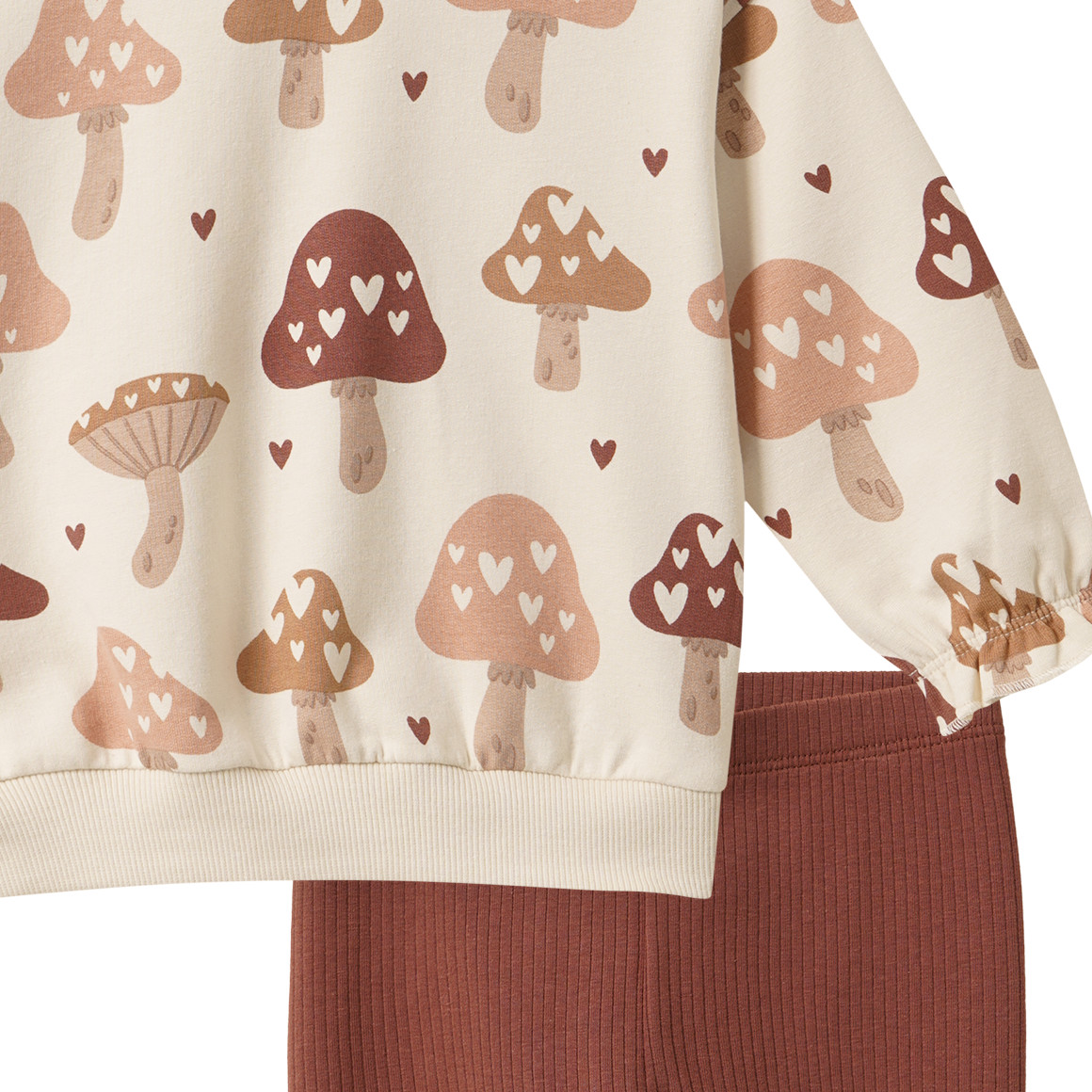 Baby Set mit Pilz-Allover