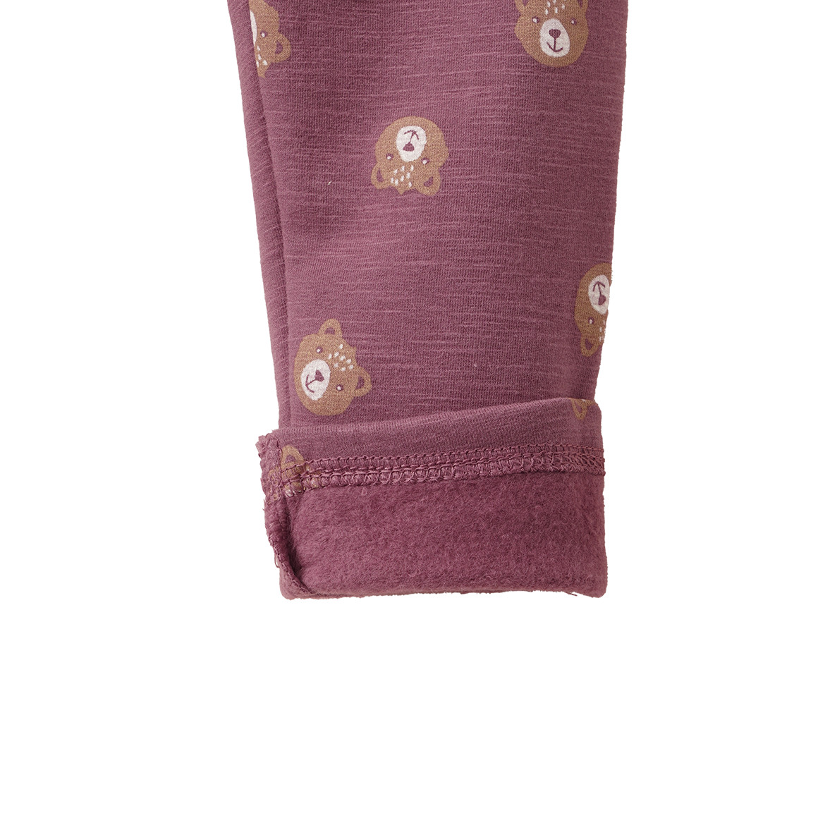 Baby Sweatleggings mit Teddy-Print