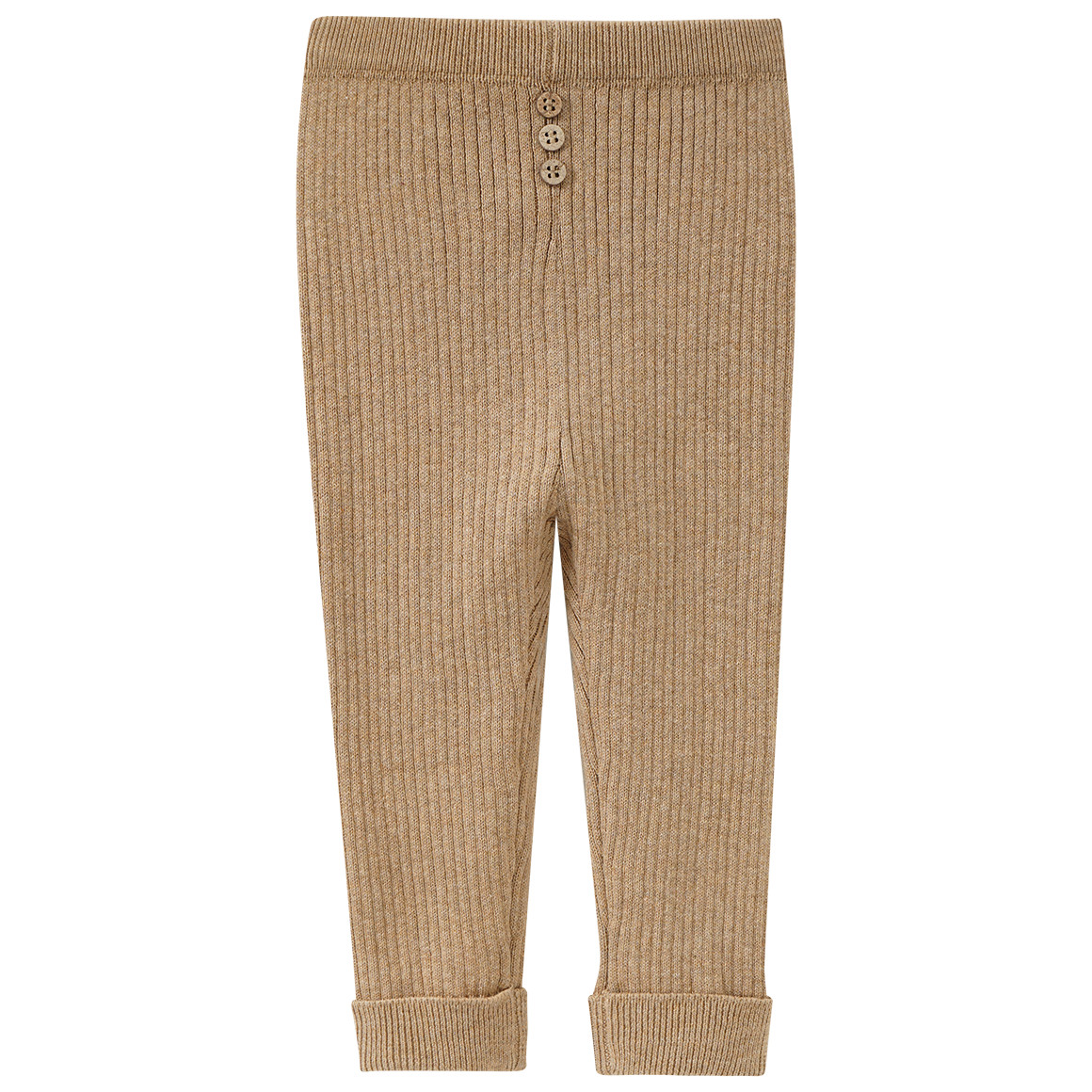 Gebreide babylegging met ribbelstructuur