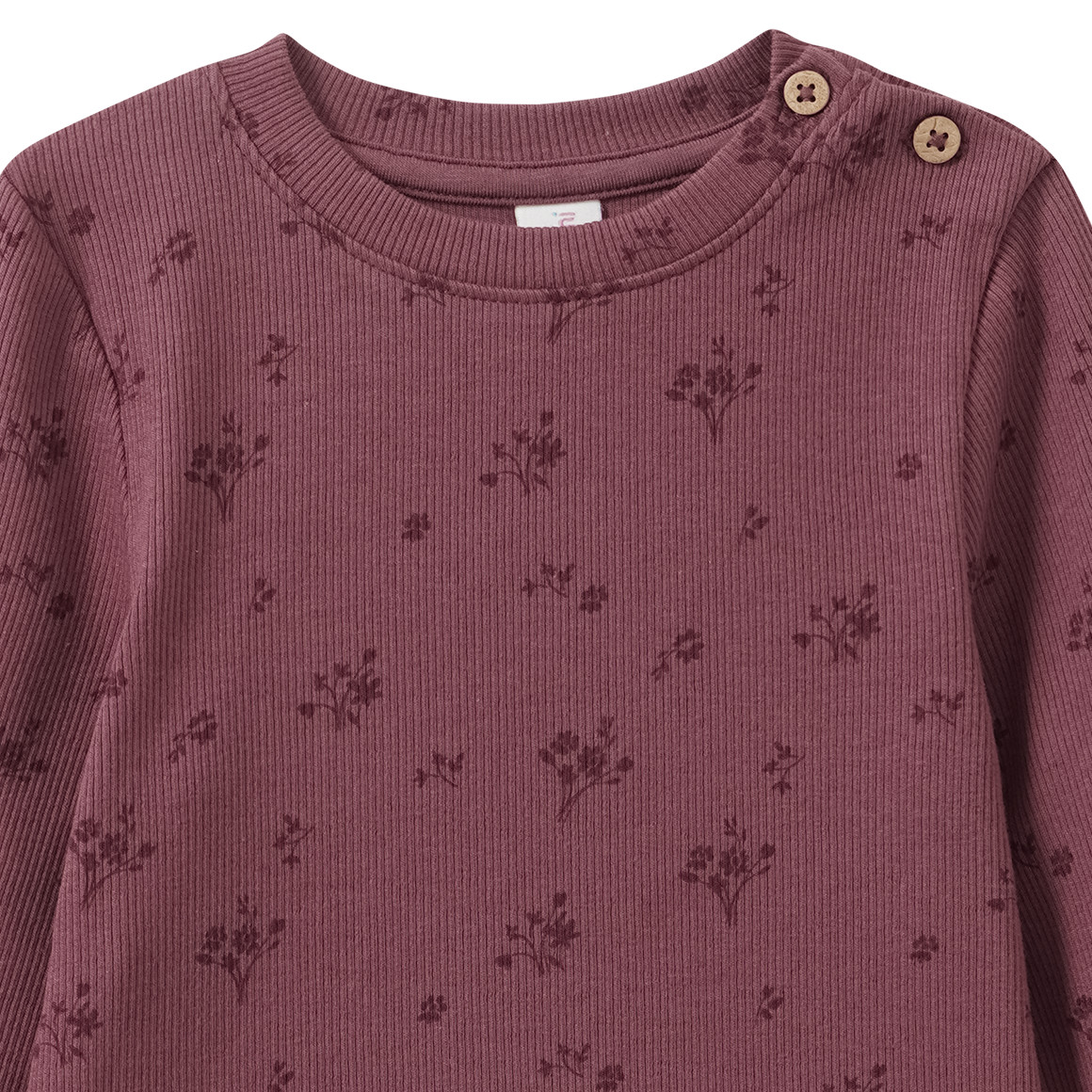 Baby Langarmshirt mit Rippstruktur