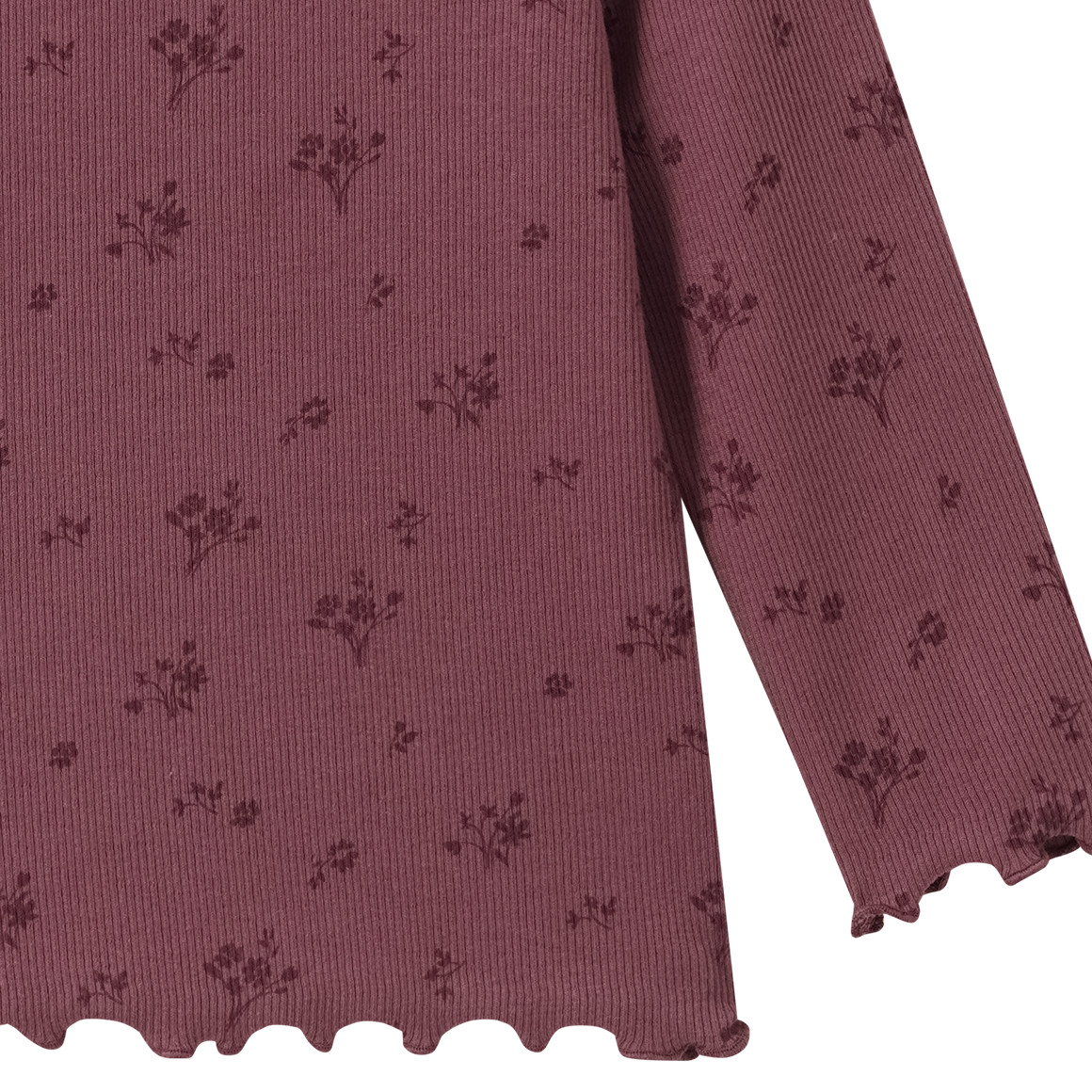 Baby Langarmshirt mit Rippstruktur