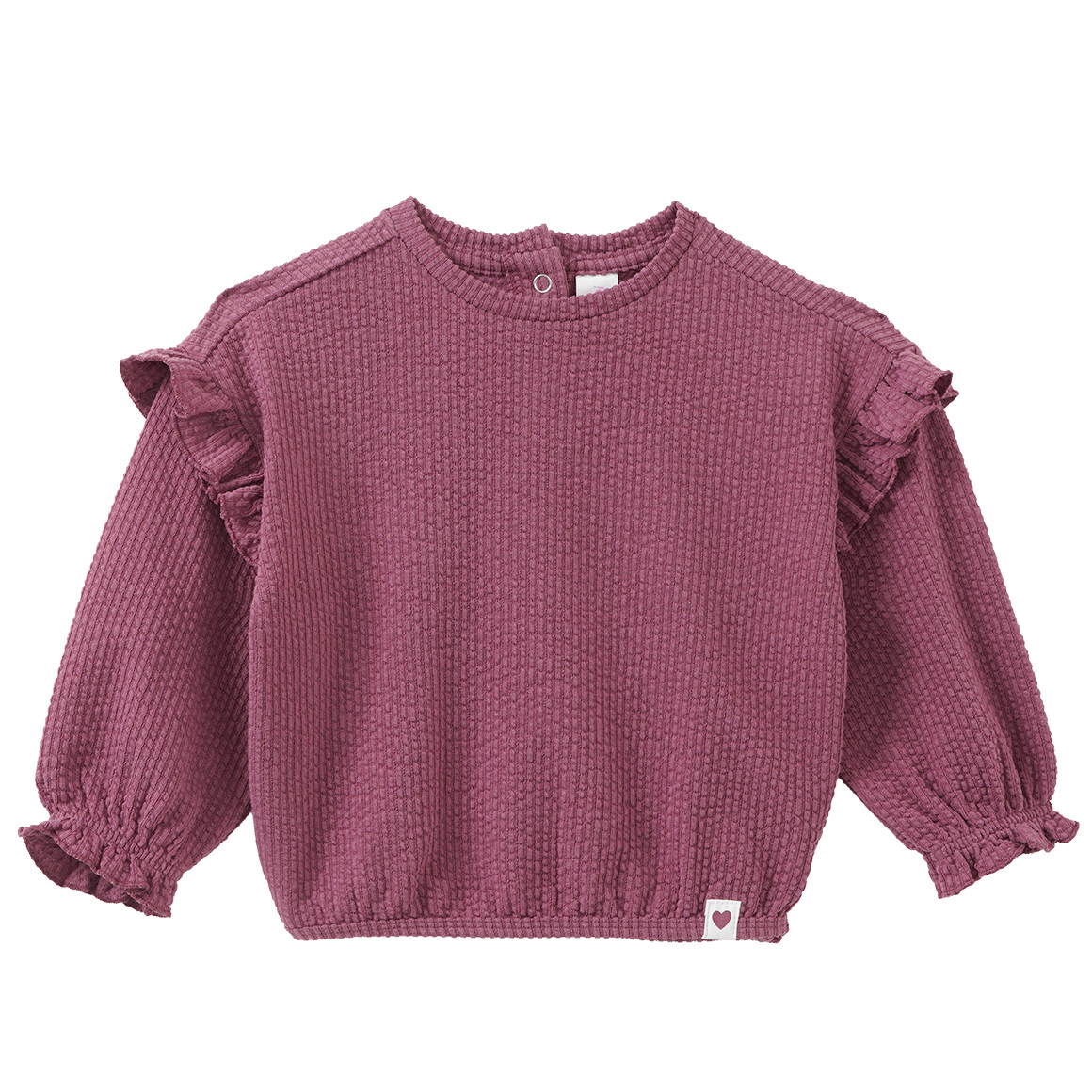 Baby Langarmshirt mit Strukturmuster