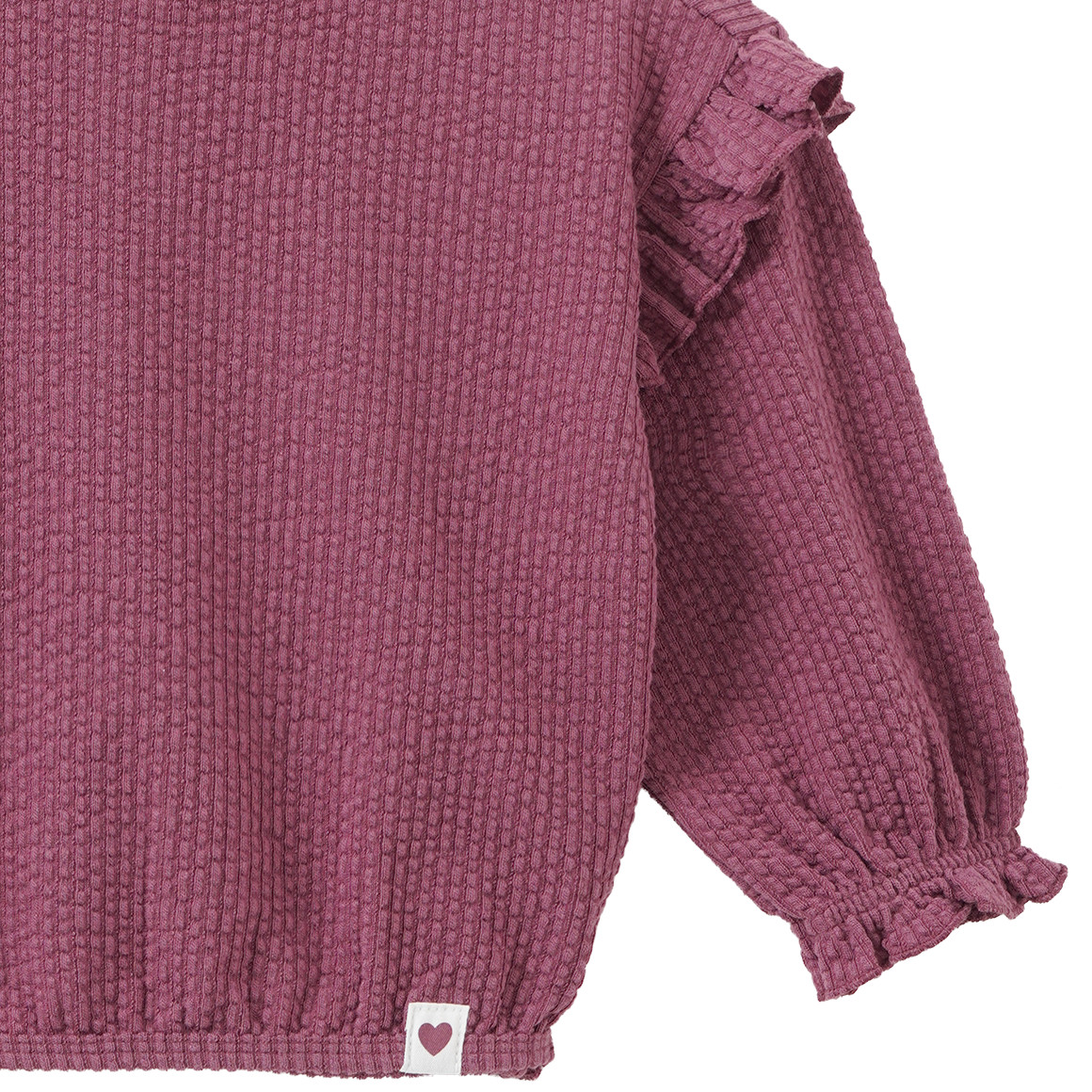 Baby Langarmshirt mit Strukturmuster