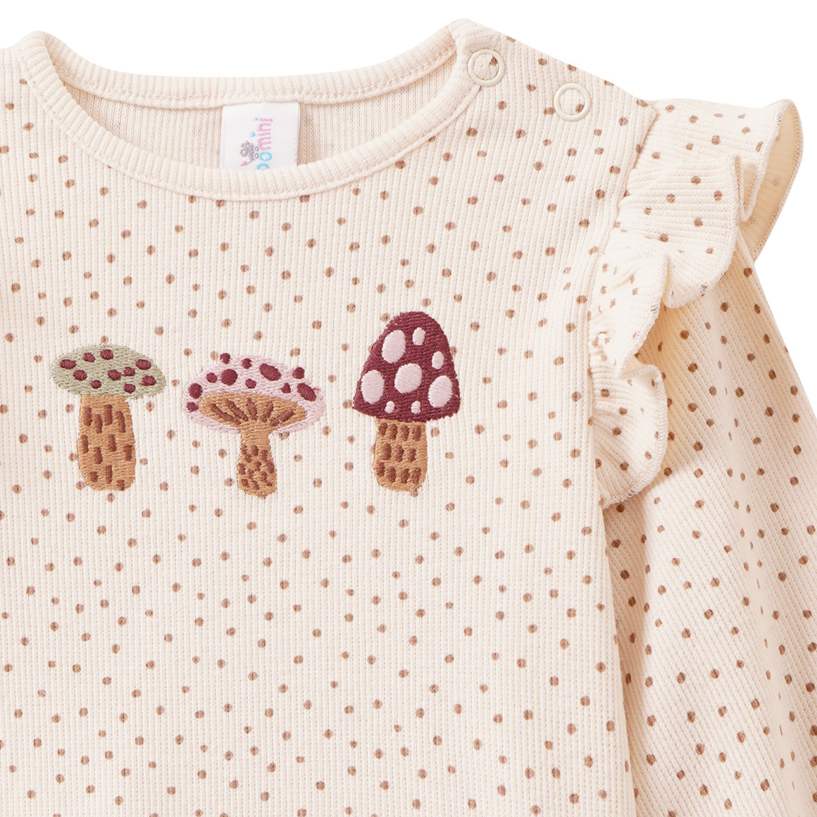 Baby Langarmshirt mit Rippstruktur