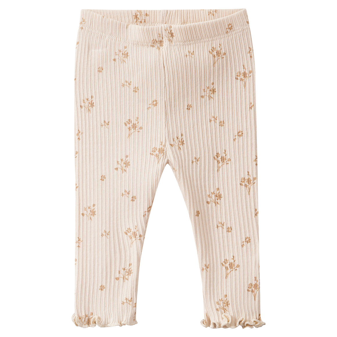 2 Newborn Leggings mit Rippstruktur