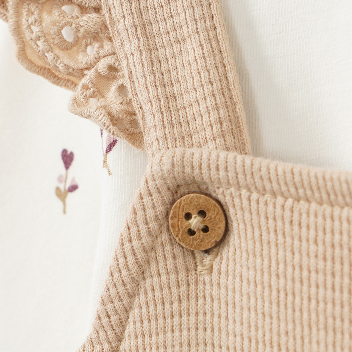Newborn Set mit Blumen-Motiven