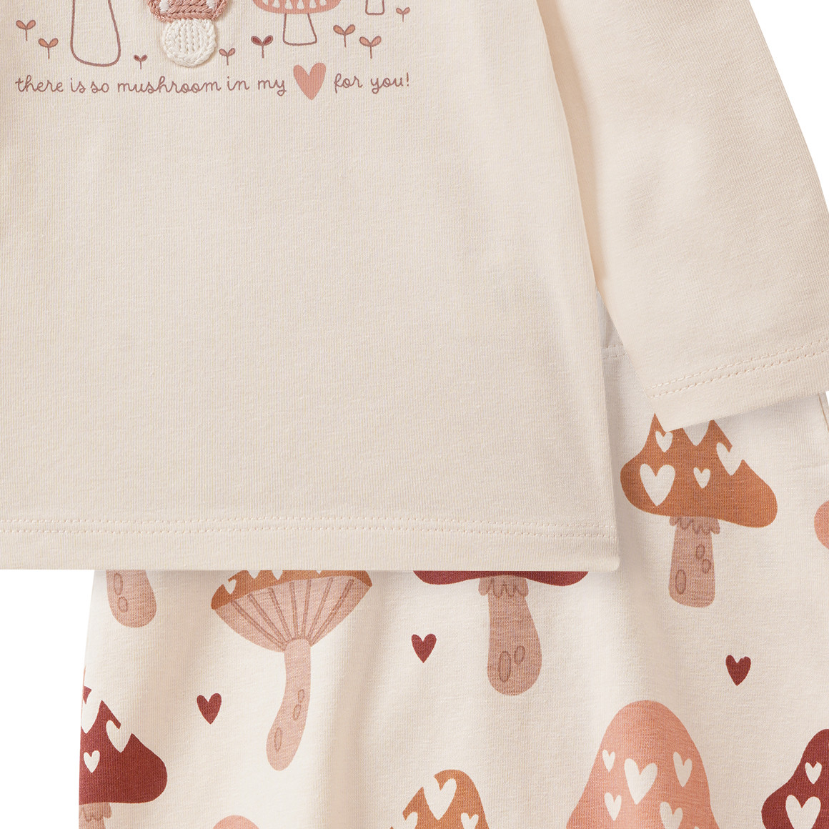 Newborn Set mit Pilz-Allover