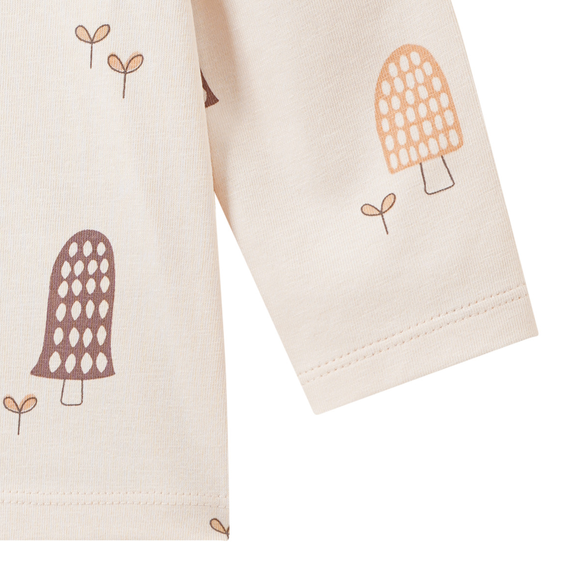Newborn Langarmshirt mit Pilz-Allover