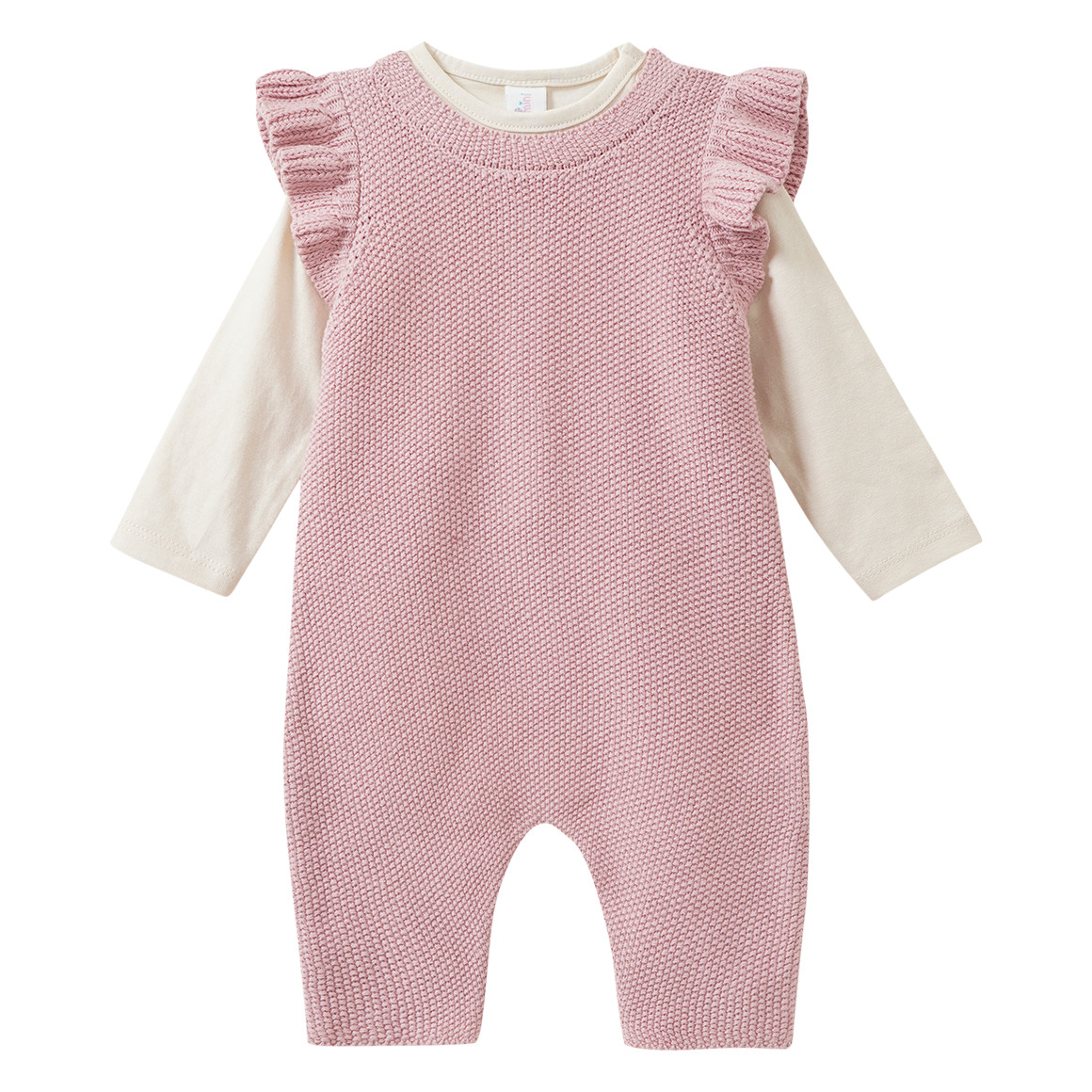 Newborn Set mit Langarmshirt und Overall