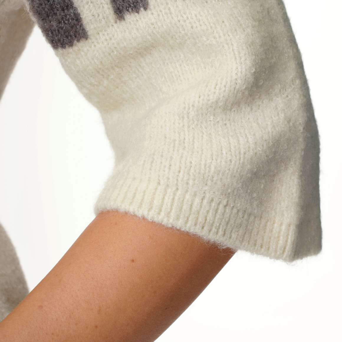 Damen Strickpullover mit weiten Ärmeln