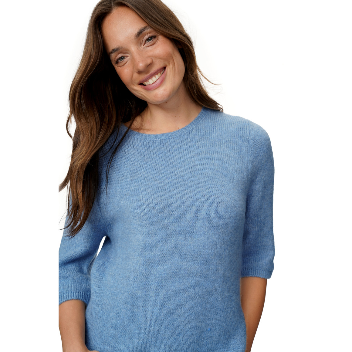 Damen Strickpullover mit weiten Ärmeln