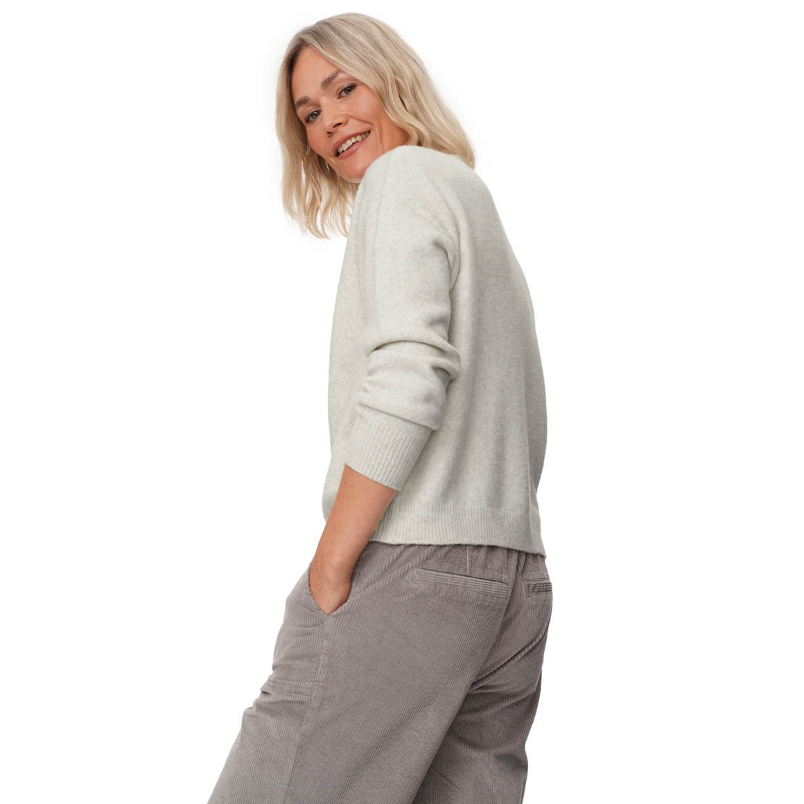 Damen Strickjacke mit Knopfleiste