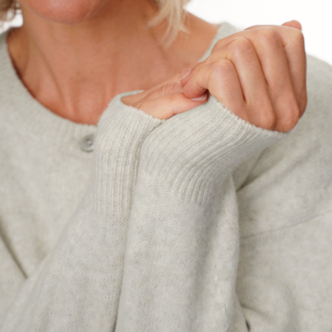 Damen Strickjacke mit Knopfleiste