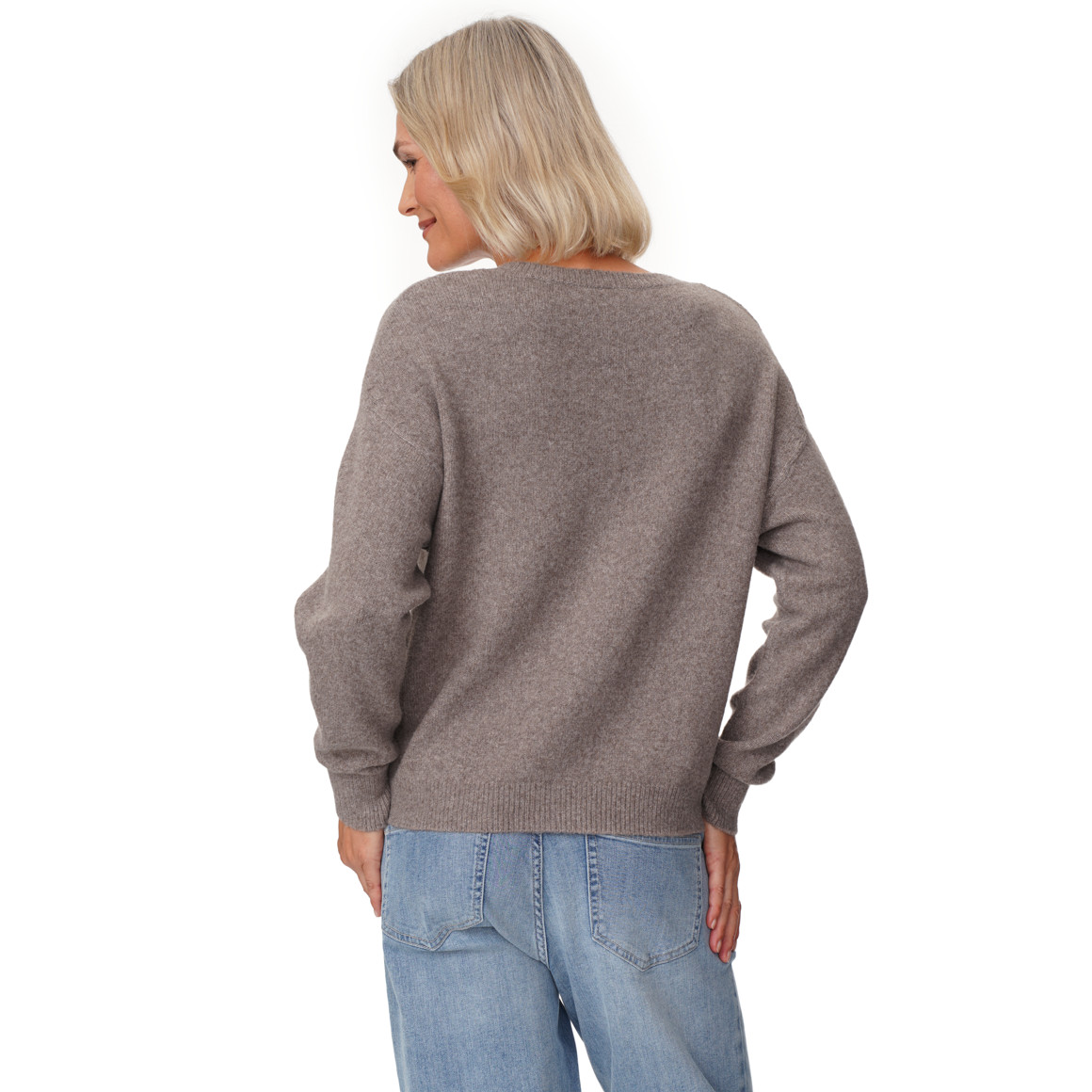 Damen Strickjacke mit Knopfleiste