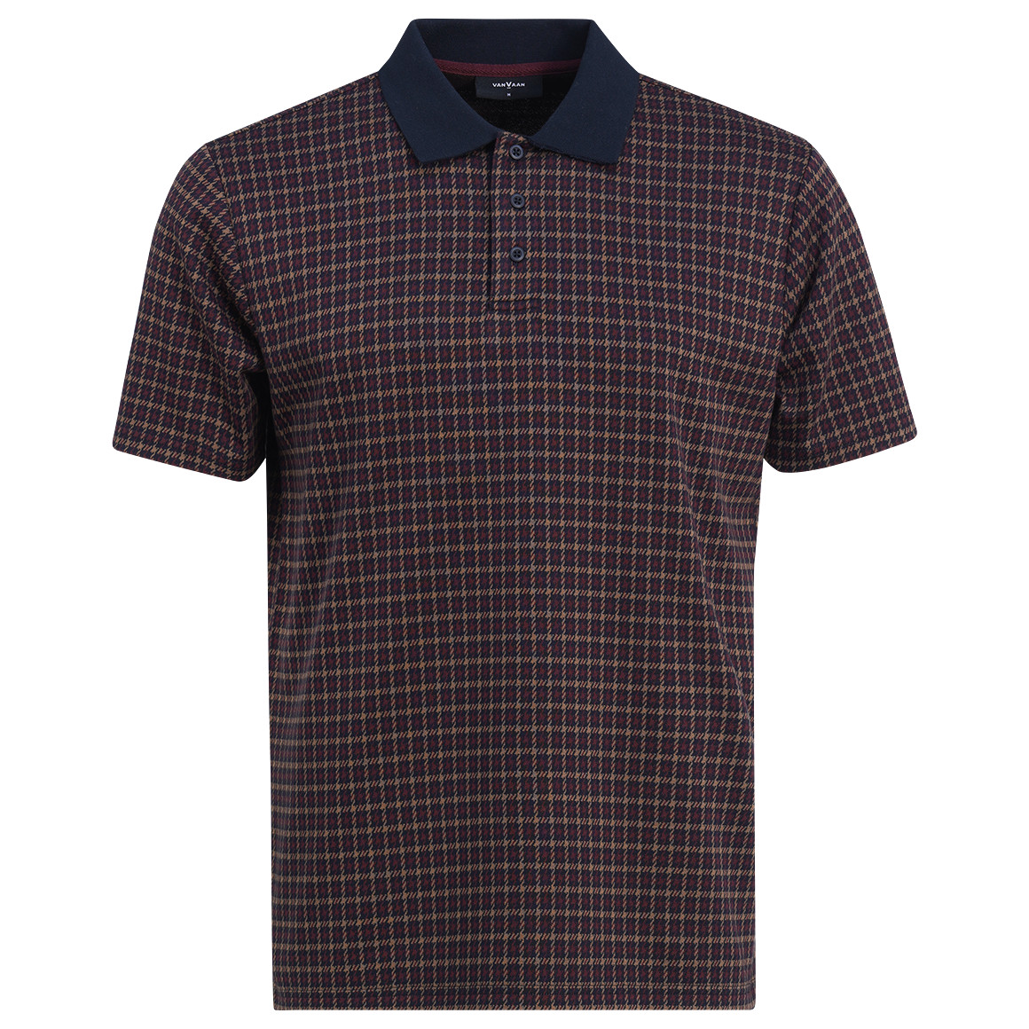 Herren Poloshirt mit Allover-Muster