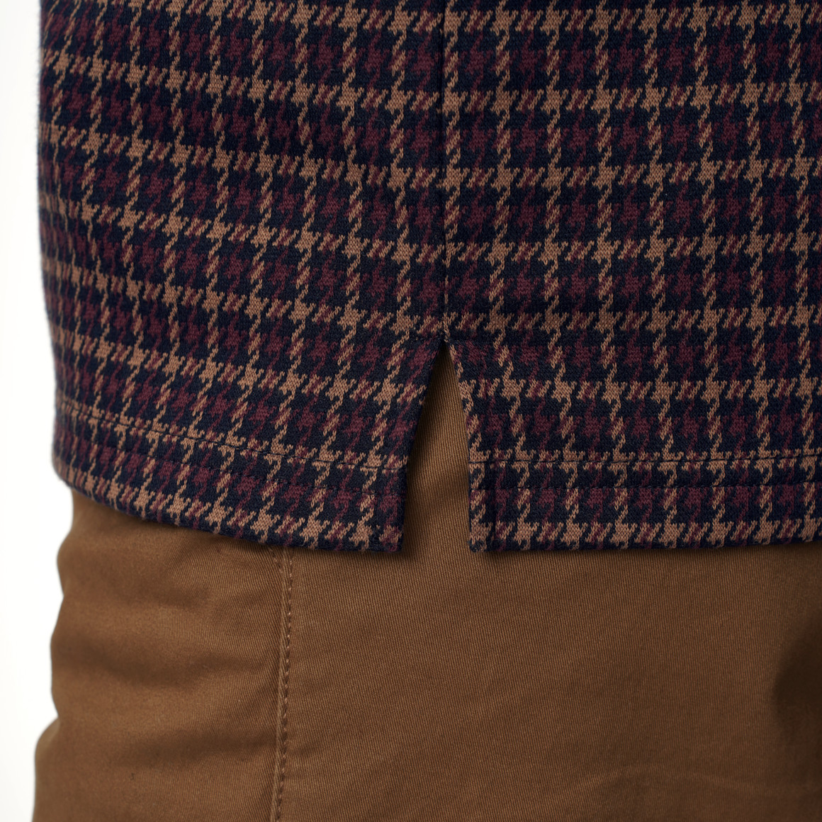 Herren Poloshirt mit Allover-Muster