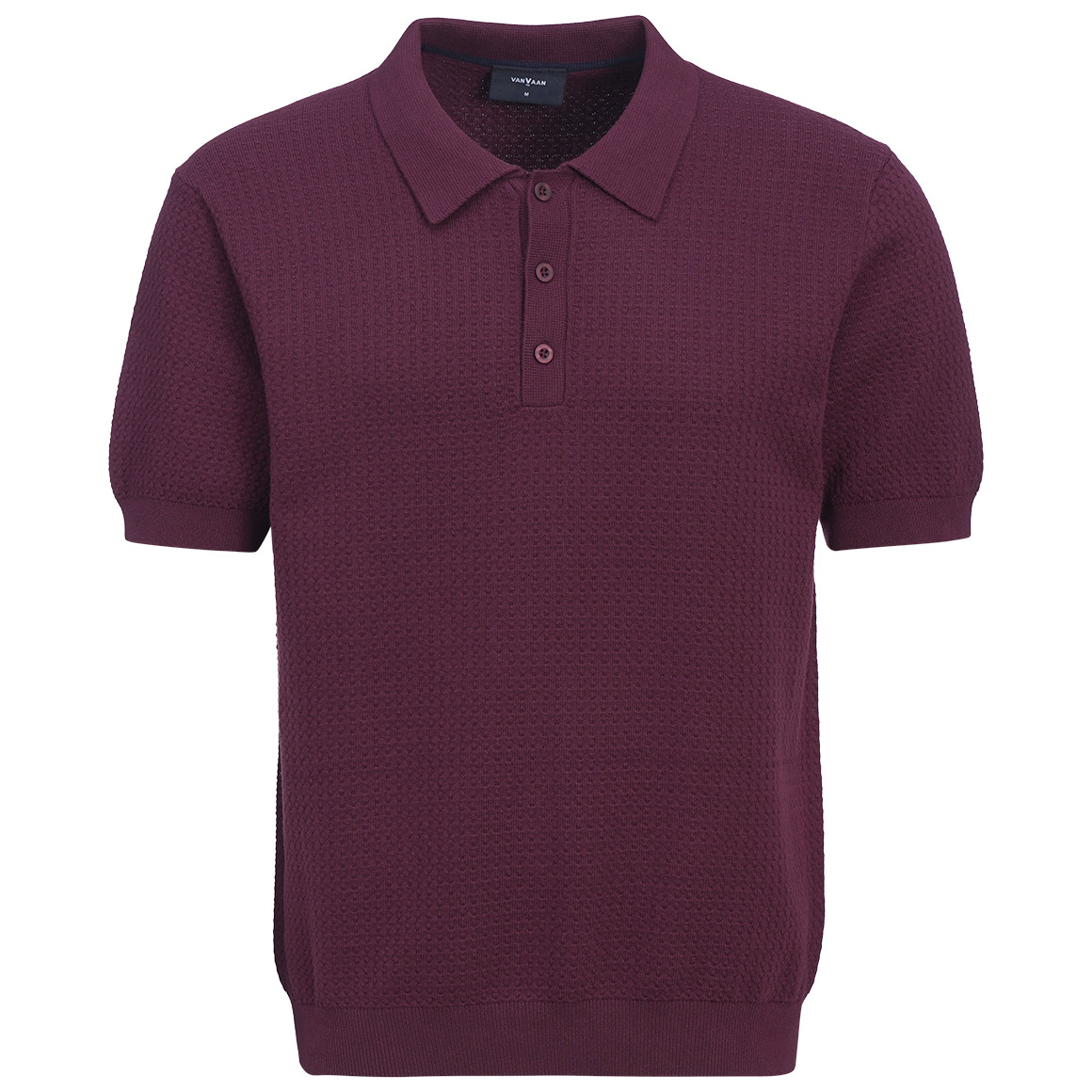 Herren Strickpoloshirt aus Baumwolle