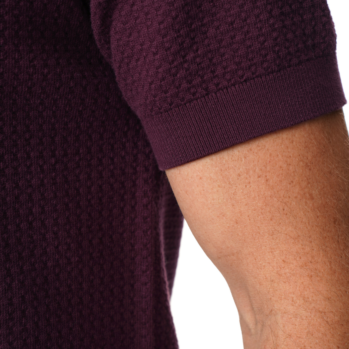 Herren Strickpoloshirt aus Baumwolle