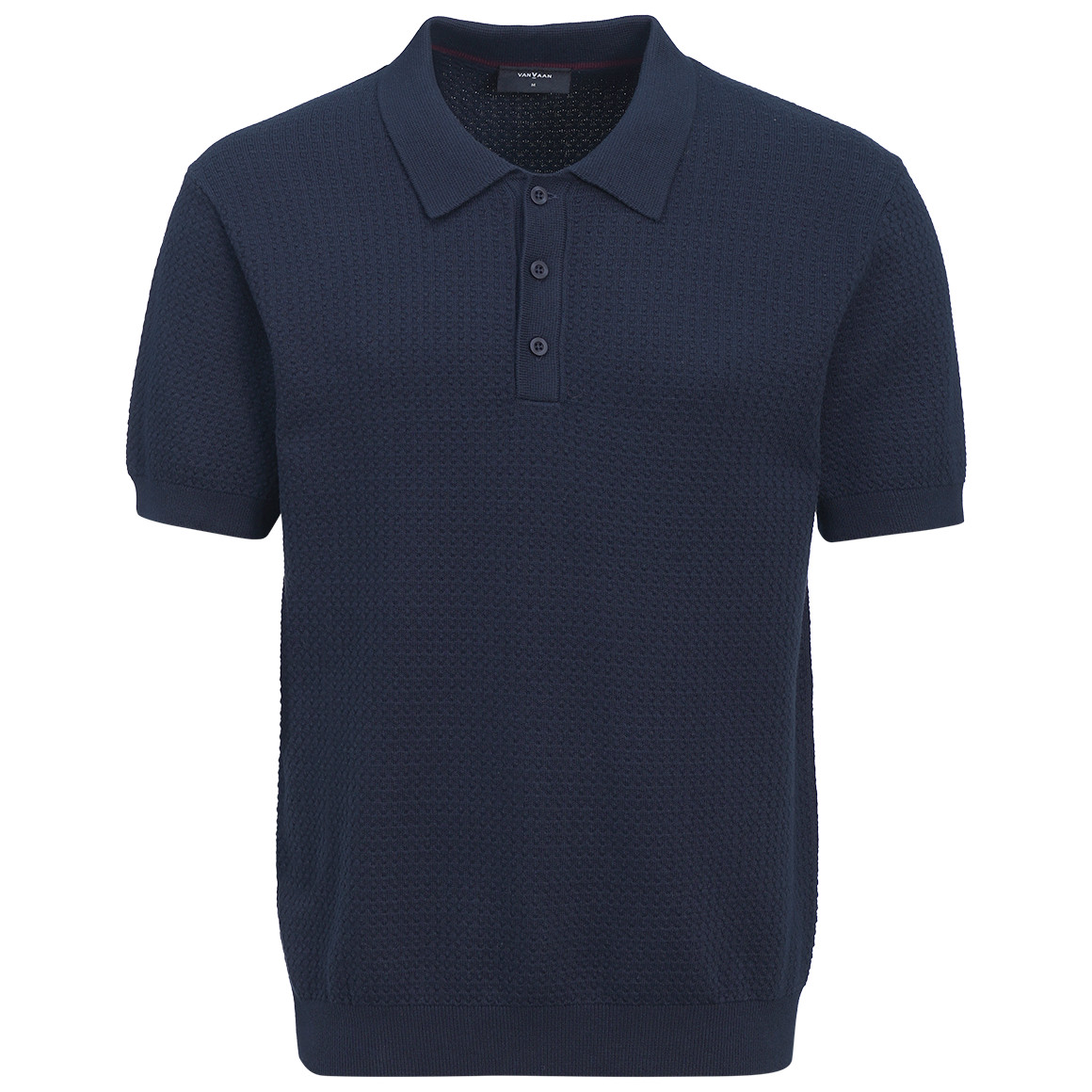 Herren Strickpoloshirt aus Baumwolle
