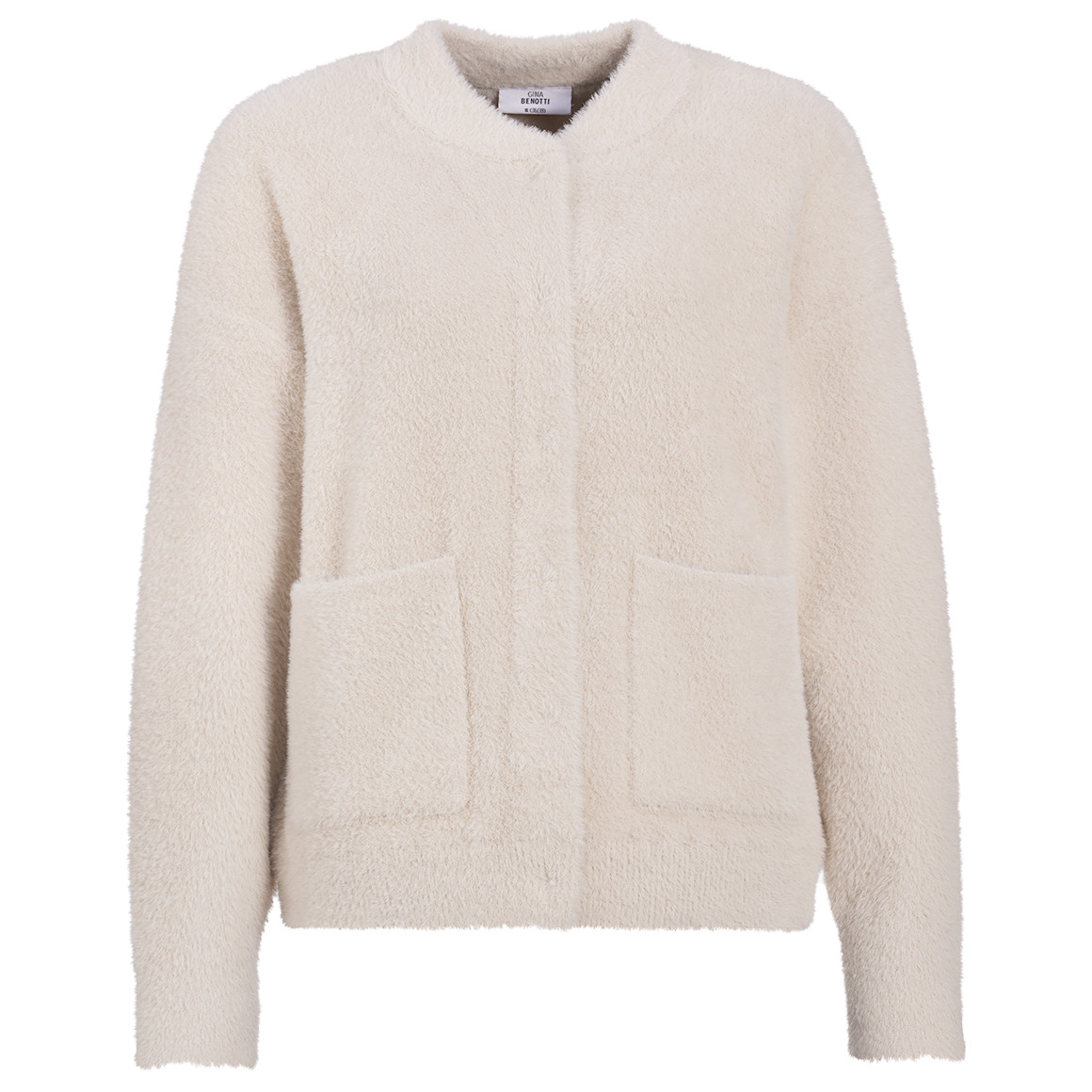 Damen Strickjacke mit Druckknopfleiste