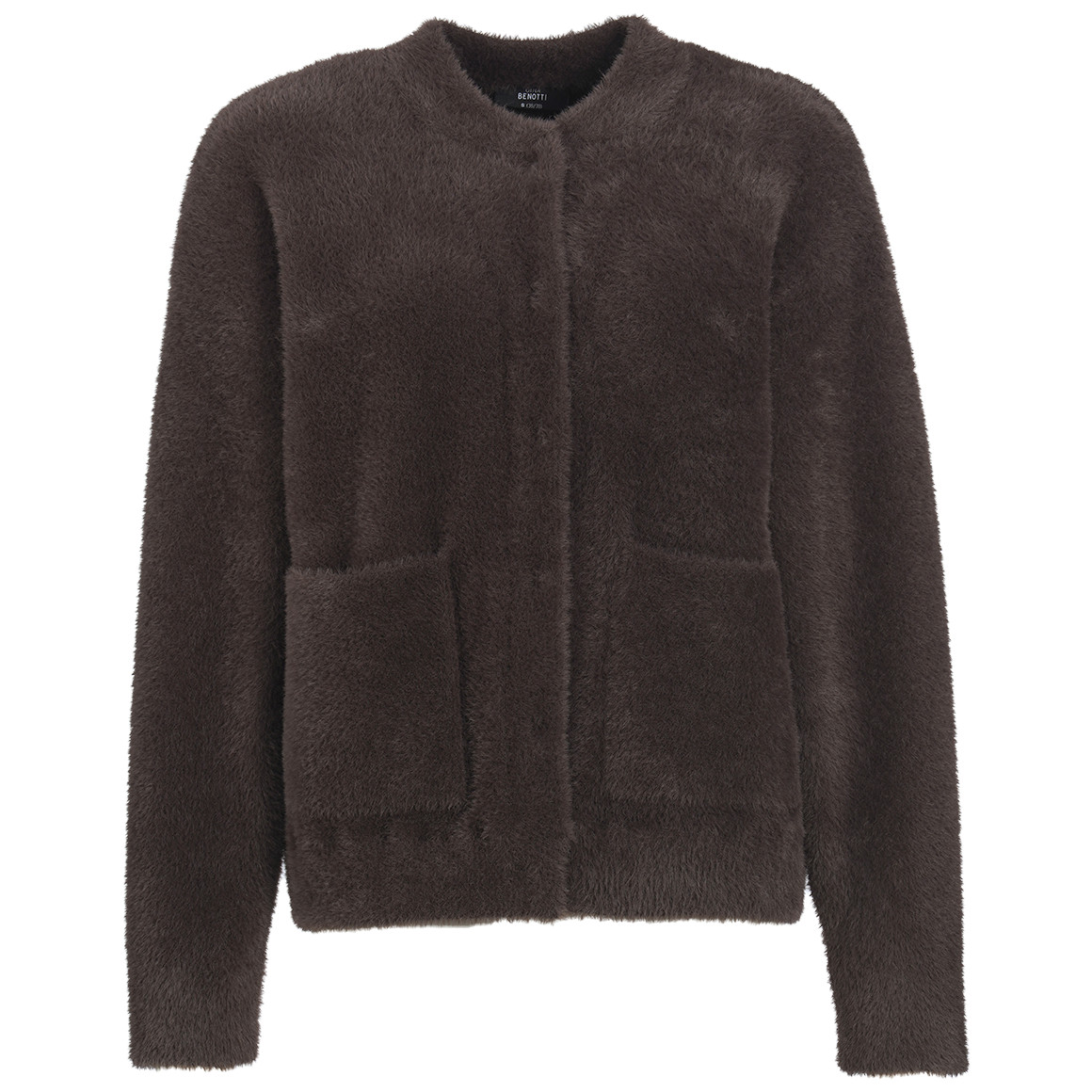 Damen Strickjacke mit Druckknopfleiste