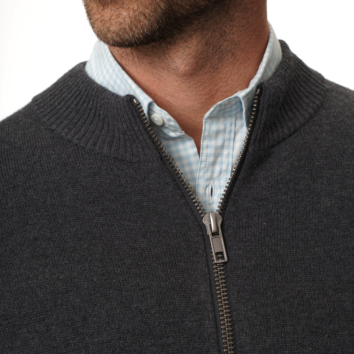 Herren Strickjacke in Unifarben