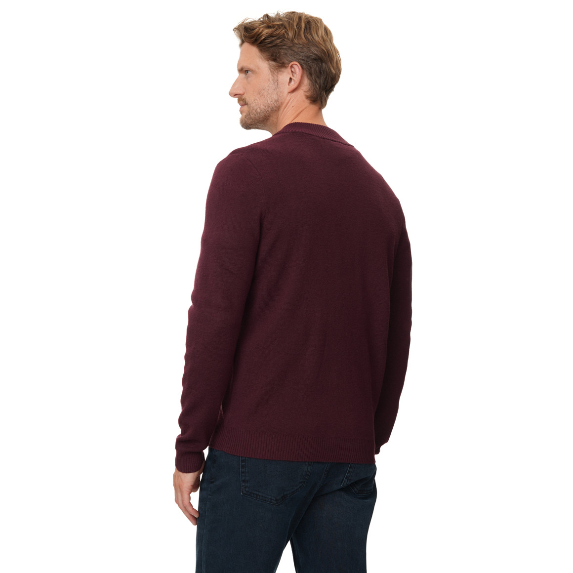 Herren Strickjacke in Unifarben