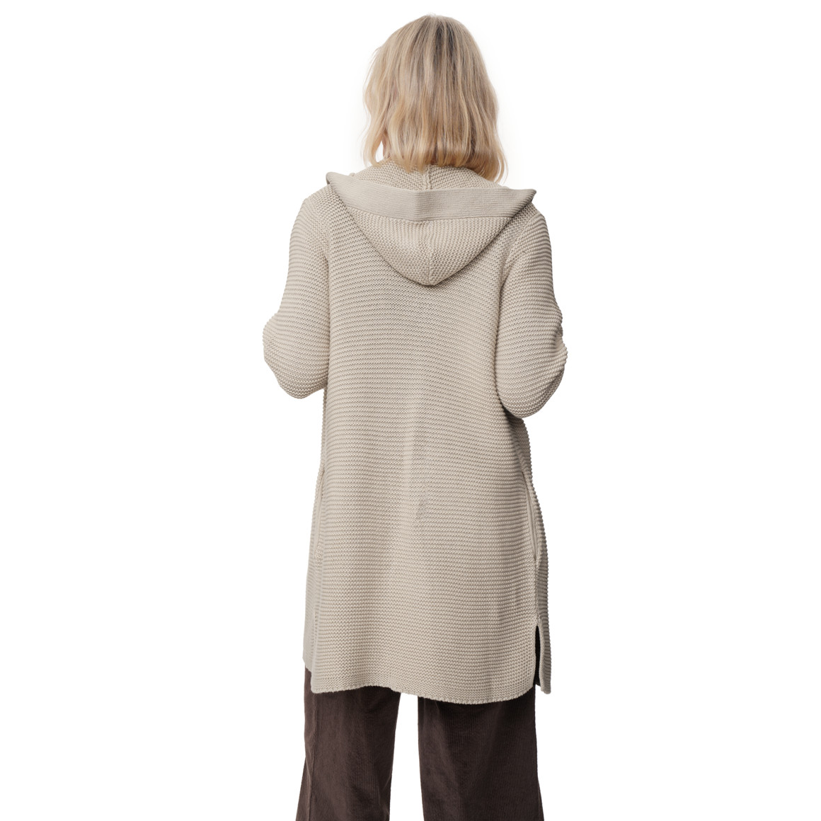 Damen Strickjacke mit Kapuze