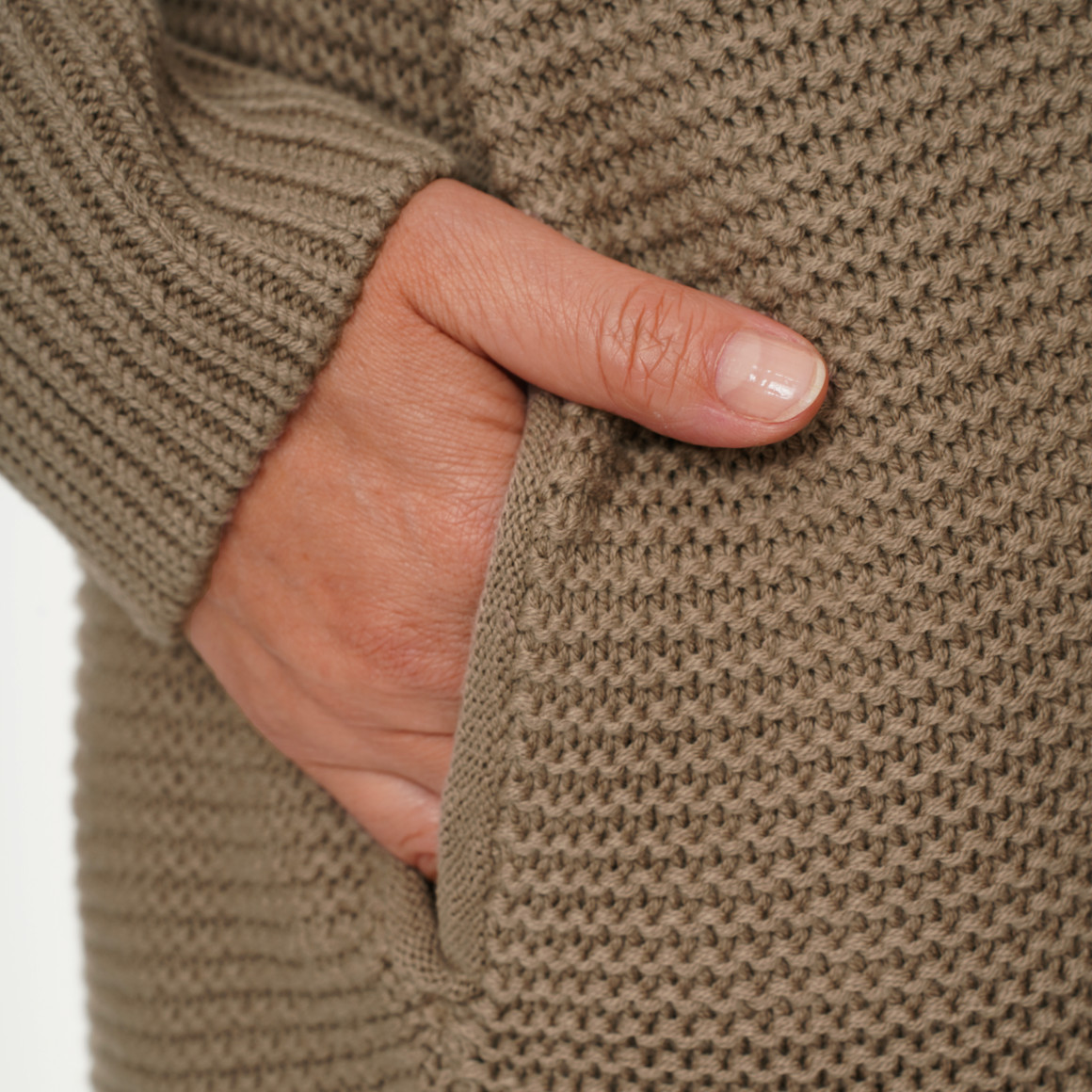 Damen Strickjacke mit Kapuze