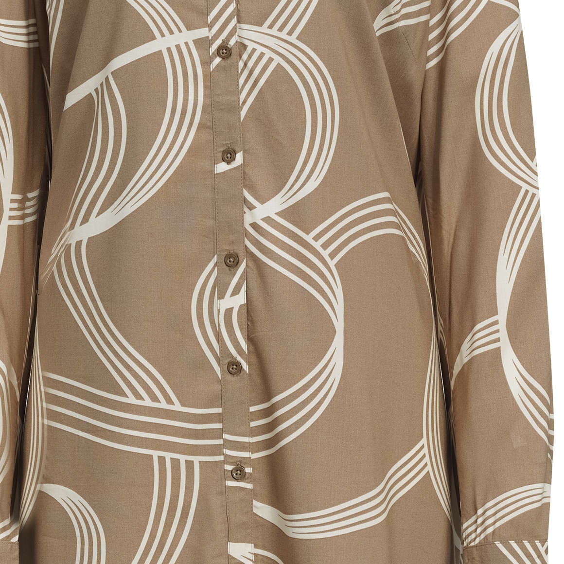 Damen Longbluse mit Turn-up-Ärmeln