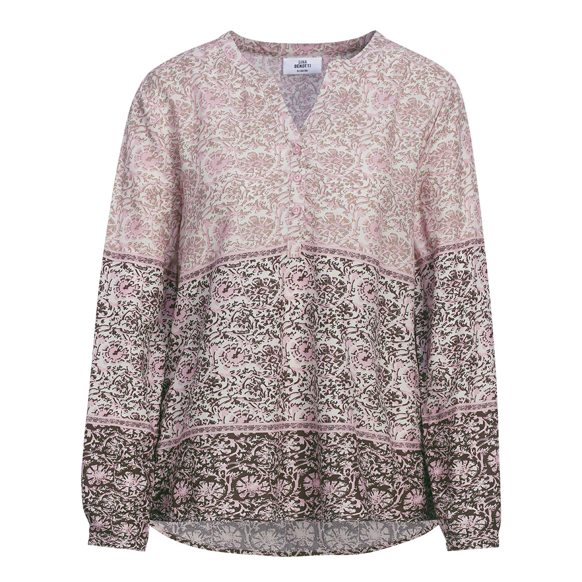 Damen Bluse mit Turn-up-Ärmeln