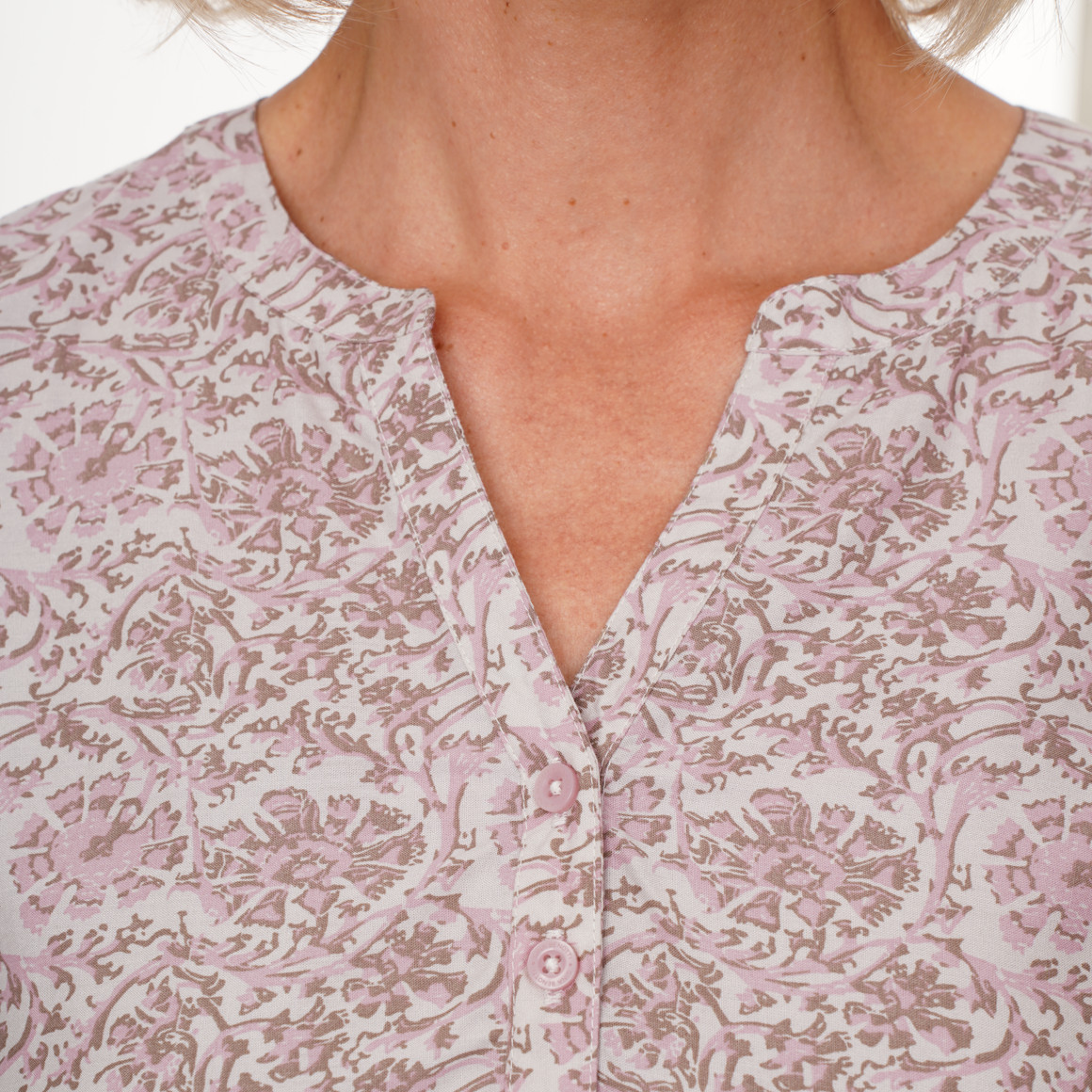 Damen Bluse mit Turn-up-Ärmeln